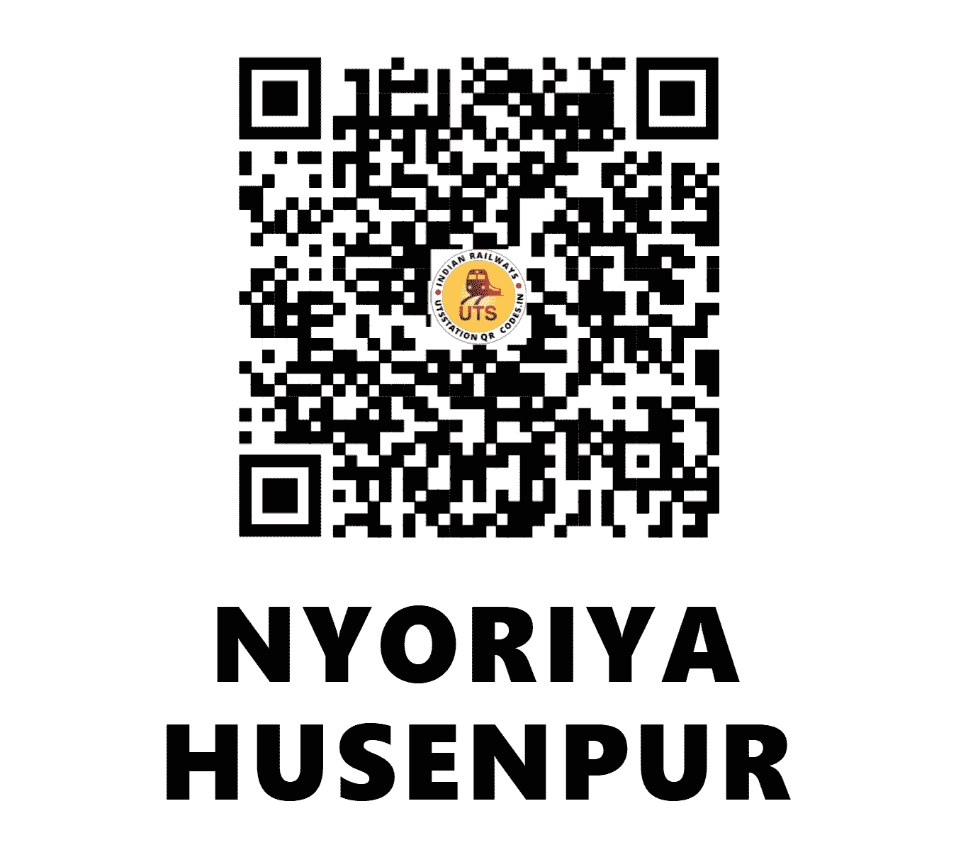 UTS QR Code for NYORIYA HUSENPUR - NRY - NE (UTTAR PRADESH)